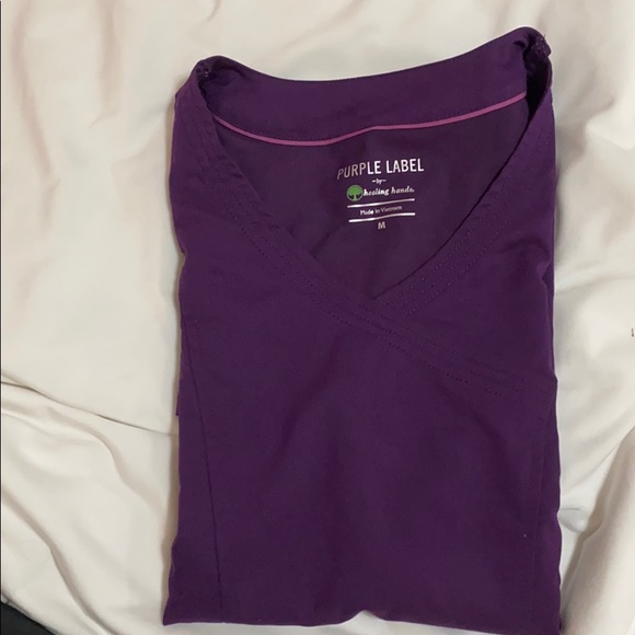 Purple Label Scrub top by Healing Hands - Picture 4 of 5